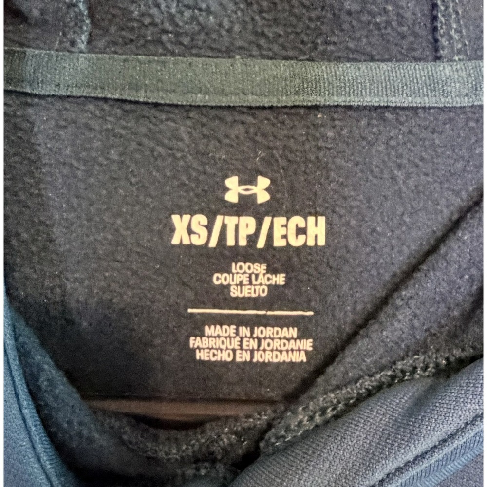 Womens Under Armour Teal Blue Loose Fit Lightweight Hoodie Sweatshirt XS - Picture 2 of 14